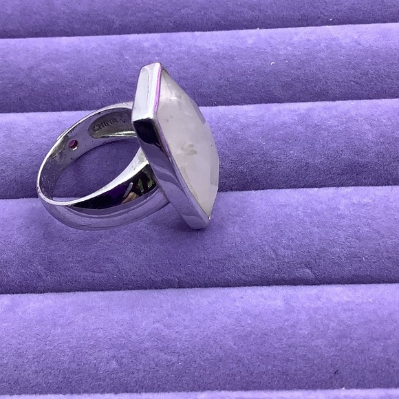 Elle .925 Silver Quartz Ring size 7 - Picture 4 of 6